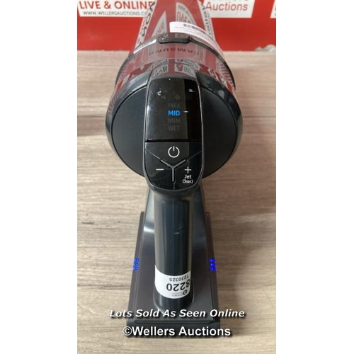 8220 - SAMSUNG JET 75 COMPLETE VACUUM CLEANER, VS20B75ACR5/EU / POWERS UP / SIGNS OF USE / W3