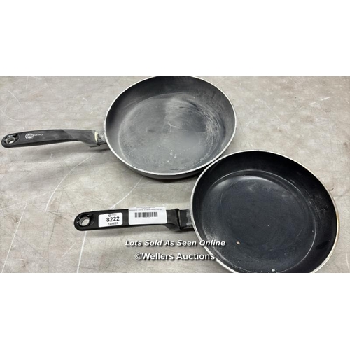 8222 - GREENPAN TORINO  24+28CM FRYING PAN SET / SIGNS OF USE / SEE IMAGES / A12