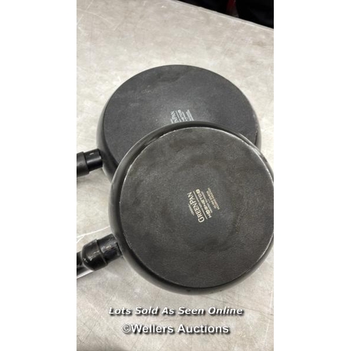 8222 - GREENPAN TORINO  24+28CM FRYING PAN SET / SIGNS OF USE / SEE IMAGES / A12