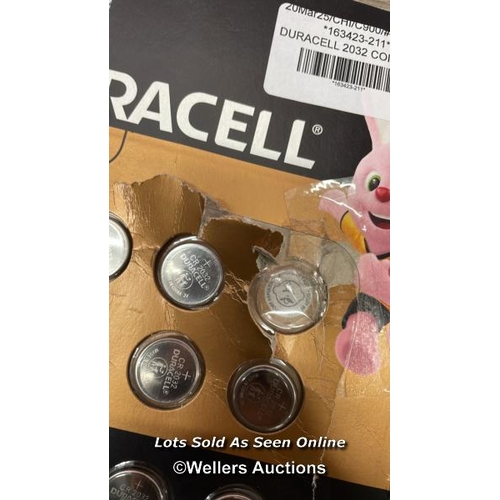 8232 - DURACELL 2032 COIN 12PK   / SEE IMAGES / 31