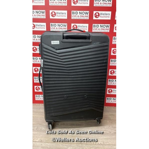 8238 - AMERICAN TOURISTER JETDRIVER LARGE 4 WHEEL SPINNER CASE / ZIP DAMAGED SEE IMAGES / C21