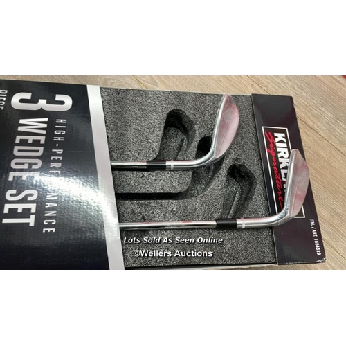 8262 - KIRKLAND SIGNATURE 3 PIECE GOLF WEDGE SET / MISSING 1 / W3