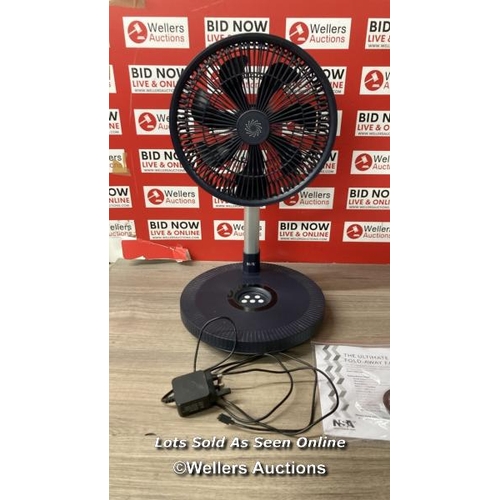 8277 - NSA ULTIMATE FOLDING FAN WITH REMOTE CONTROL, FFDC-24RC / SIGNS OF USE / C43