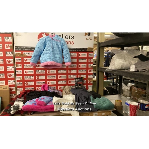 8278 - LARGE SELECTION NEW MIXED CLOTHING INCL. BARBIE, DKNY, ANDREW MARC AND UNDER ARMOUR / C36