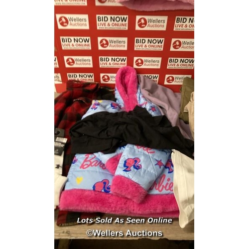 8278 - LARGE SELECTION NEW MIXED CLOTHING INCL. BARBIE, DKNY, ANDREW MARC AND UNDER ARMOUR / C36