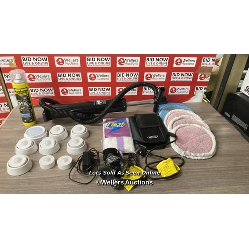 8289 - SELECTION OF MIXED HOUSEHOLD ITEMS INCL. POWERGLIDE ACCESSORIES, FLASH MOP ACCESSORIES AND MORE / SE... 