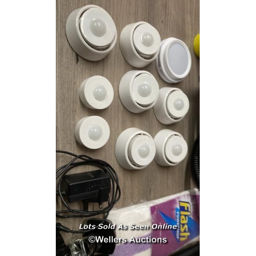 8289 - SELECTION OF MIXED HOUSEHOLD ITEMS INCL. POWERGLIDE ACCESSORIES, FLASH MOP ACCESSORIES AND MORE / SE... 