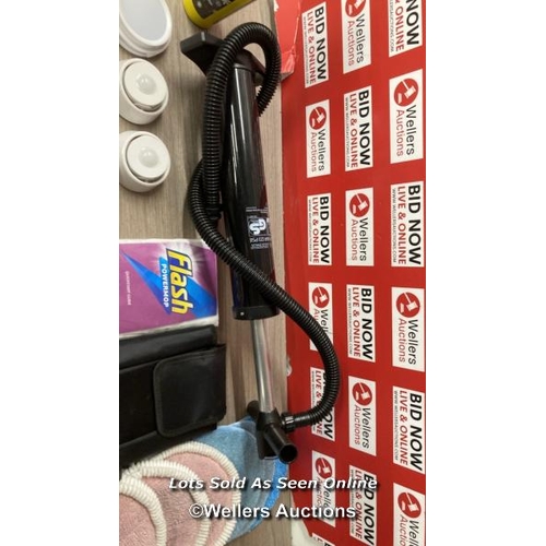 8289 - SELECTION OF MIXED HOUSEHOLD ITEMS INCL. POWERGLIDE ACCESSORIES, FLASH MOP ACCESSORIES AND MORE / SE... 