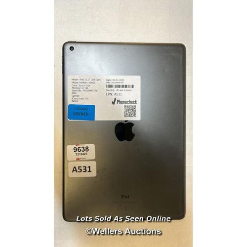 9638 - APPLE IPAD 10.2