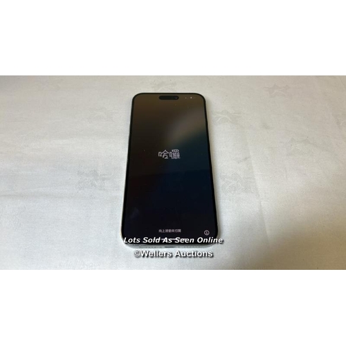 9671 - IPHONE 15 PRO MAX/ A2849/ WHITE TITANIUM/256/ IMEI-355364284384402 (I-CLOUD UNLOCKED)