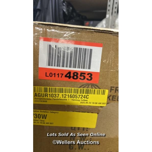 9010 - RRP: 108.99 - METRO LANE UNUSUAL PENDANT LIGHT 1-LIGHT COLBEE / SEE IMAGES / BOX NOT FULLY CHECKED