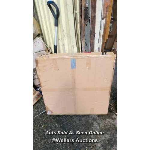 9052 - RRP: 127.99 - ALPEN HOME LOG MIRROR NATURAL 70X70 CM RECYCLED TEAK WOOD / SEE IMAGES / BOX NOT FULLY... 