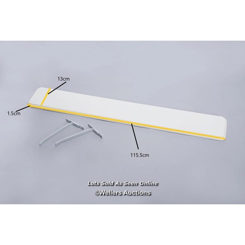 9056 - RRP: 22.99 - LARK MANOR NEHEMIAH BRACKET SHELF / FINISH: OAK / SEE IMAGES / BOX NOT FULLY CHECKED