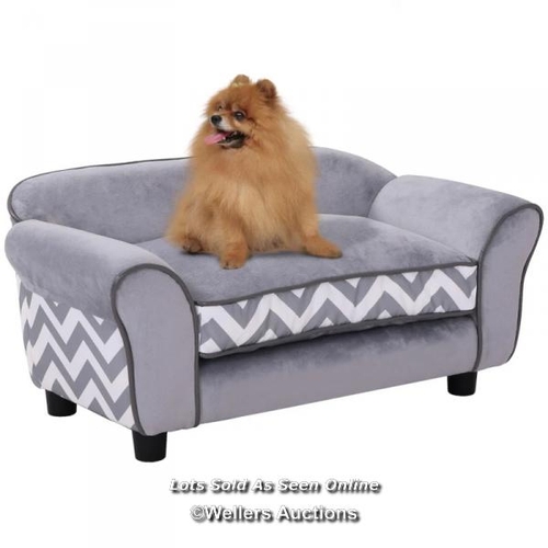 9060 - RRP: 53.99 - PAWHUT PET SOFA / COLOUR: GREY / SEE IMAGES / BOX NOT FULLY CHECKED