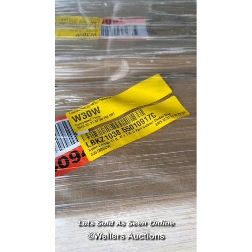 9065 - RRP: 1698.88 - KETER KETER ARTISAN 11 FT. W X 7 FT. D PENT OUTDOOR GARDEN SHED / INCOMPLETE / 2 X BO... 