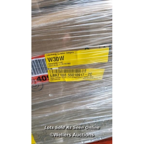 9065 - RRP: 1698.88 - KETER KETER ARTISAN 11 FT. W X 7 FT. D PENT OUTDOOR GARDEN SHED / INCOMPLETE / 2 X BO... 