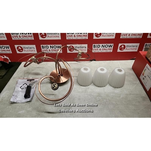 9070 - RRP: 82.99 - ROSALIND WHEELER VYTIS 3 LIGHT / SEE IMAGES / BOX NOT FULLY CHECKED / A23