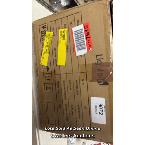 9072 - RRP: 59.99 - GEORGE OLIVER AMERSHAM 130CM ARCHED FLOOR LAMP WITH MARBLE BASE / SHADE COLOUR: WHITE /... 