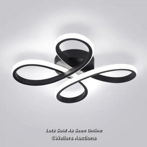 9079 - RRP: 38.99 - METRO LANE CAMELIA 4-LIGHT BLACK LED FLUSH MOUNT / COLOUR TEMPERATURE: 3000K / SEE IMAG... 