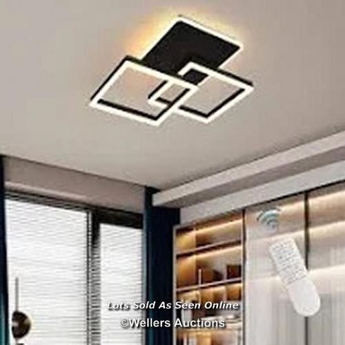 9081 - RRP: 99.99 - BLUE ELEPHANT 3-LIGHT 65CM LED FLUSH MOUNT,MODERN DIMMABLE LED CEILING LIGHT WITH REMOT... 