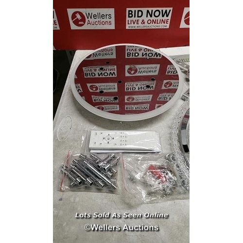 9082 - RRP: 129.99 - BLUE ELEPHANT ELORA 6-LIGHT 80CM ACRYLIC LED FLUSH MOUNT / SEE IMAGES / BOX NOT FULLY ... 