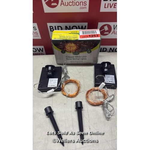 9084 - RRP: 11.99 - DAKOTA FIELDS AIONNA LED SOLAR POWERED 100 - BULB FAIRY LIGHTS / SEE IMAGES / BOX NOT F... 