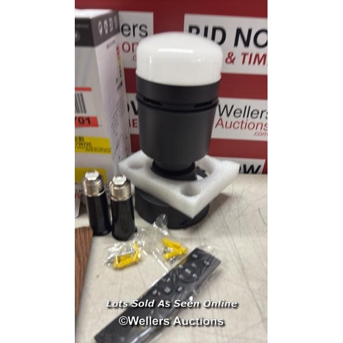 9091 - RRP: 31.99 - 17 STORIES SILVYA 45CM 5 - BLADE E27 SOCKET CEILING FAN WITH LED LIGHT AND REMOTE / BLA... 