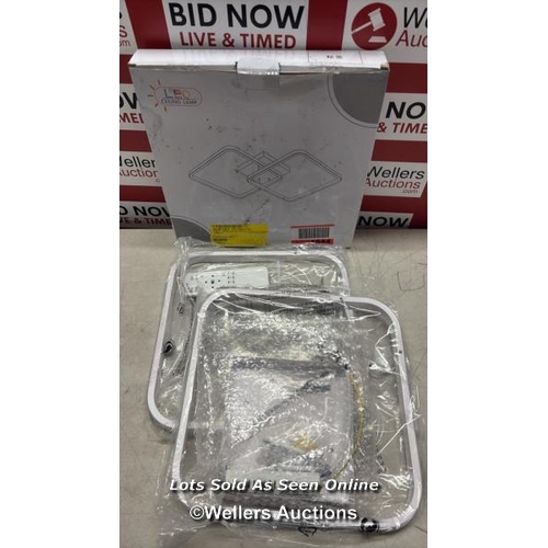 9098 - RRP: 50.99 - METRO LANE CRISTOL 2-LIGHT DIMMABLE LED FLUSH MOUNT CEILING LIGHT WITH REMOTE CONTROL /... 