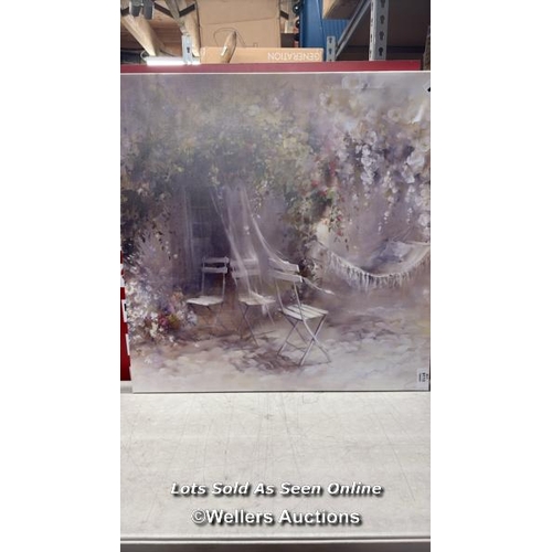 9113 - RRP: 108.99 - CLASSICLIVING JUST PEACE BY WILLEM HAENRAETS - WRAPPED CANVAS PAINTING / SIZE: 93.98 C... 