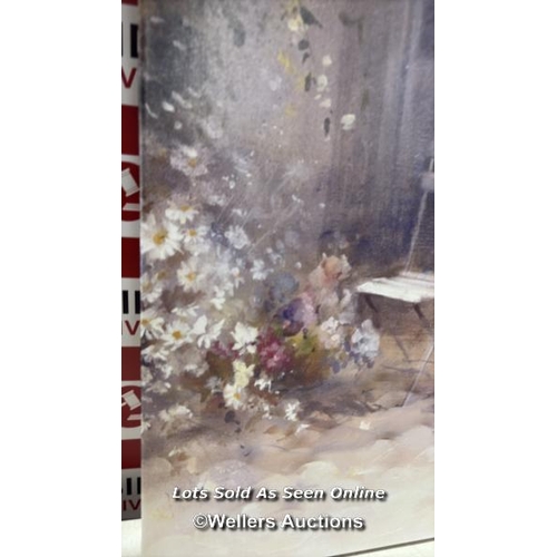 9113 - RRP: 108.99 - CLASSICLIVING JUST PEACE BY WILLEM HAENRAETS - WRAPPED CANVAS PAINTING / SIZE: 93.98 C... 