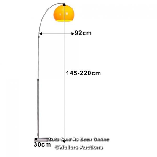9118 - RRP: 69.99 - GEORGE OLIVER AMESBURY 145CM MODERN ARCHED FLOOR LAMP WITH MARBLE BASE / SHADE COLOUR: ... 
