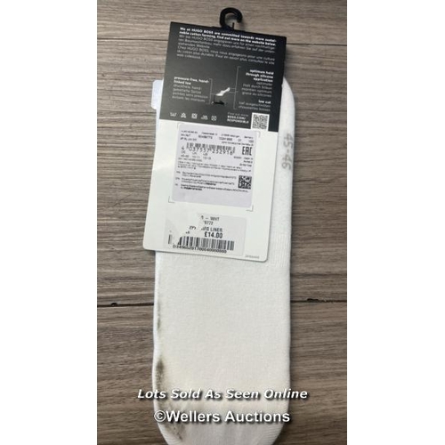 8042 - HUGO BOSS SOCK 2PK INVIS LINER /10-11/  SLIGHT MARKS ON SOLE / RRP:14 / S37