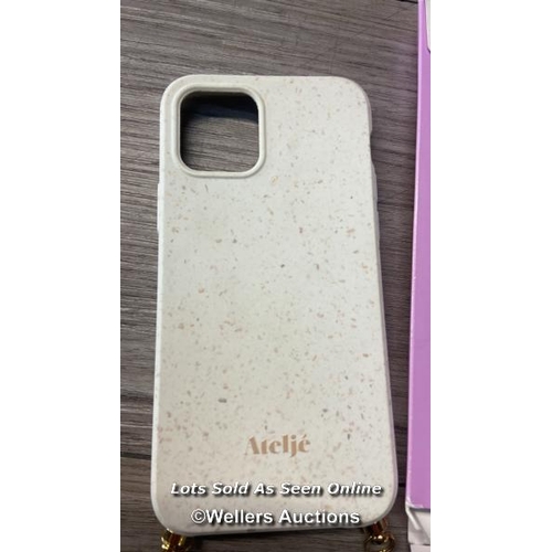 8045 - ATELJE IPHONE 13 MINI BEIGE / APPEARS NEW DAMAGED BOX / RRP:22 / s37