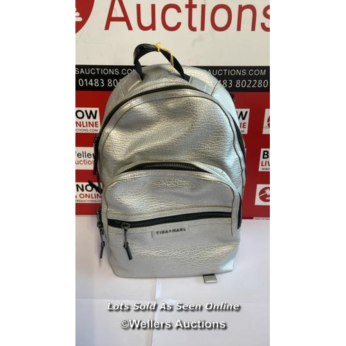 8113 - RRP: 150 - TIBA + MARL ELWOOD CHANGING RUCKSACK / SILVER / APPEARS NEW WITHOUT TAGS / S38