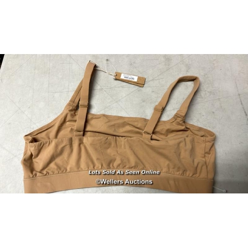 8114 - RRP: 32 - SKIMS SB FITS EVERYBODY SCOOP BRA / OCHRE / 3X / NEW  / S37
