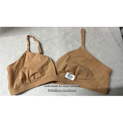 8119 - RRP: 32 - SKIMS FITS EVERYBODY TRIANGLE BRA / OCHRE / 3X / NEW / S37