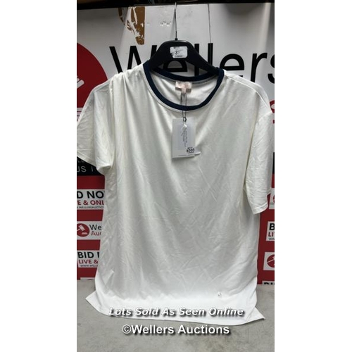 8123 - HOMEBODY KIDS CONTRAST SHORT SLEEVE TOP / 16 YRS / CALICO / NEW WITH TAGS / RRP: 125 - SMALL HOLE WH... 