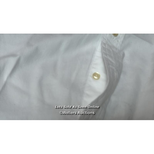 8106 - RRP: 75 - RALPH LAUREN KIDS WHITE SLIM FIT LONG SLEEVE SHIRT / 6 YRS / NEW WITH TAGS / SEE IMAGES / ... 