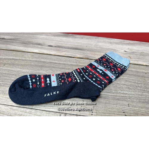 8110 - FALKE KIDS COSMOS FAIR ISLE SOCKS 39-42 / NEW WITHOUT TAGS / SEE IMAGES / S38