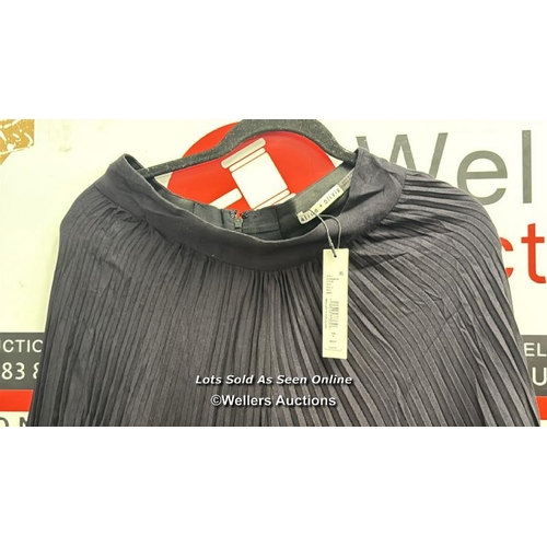 8195 - RRP: 148 - ALICE + OLIVIA COPEN PLEATED PANT TIE WAIST / 4 / BLACK / NEW, WITH TAGS / SEE IMAGES / S... 