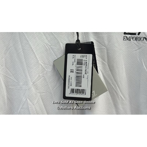 8202 - RRP: 70 - EA7 EMPORIO ARMANI POLO TENNIS MULTISPORT / XL / 1100/WH / NEW WITH TAGS / SEE IMAGES / S3... 