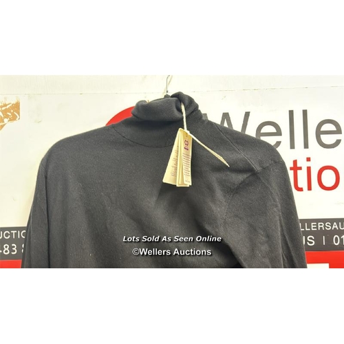 8208 - RRP: 1000 - RALPH LAUREN PURPLE LABEL KNIT TURTLENECK LONG SLEEVE POLO / S / BLACK / NEW WITH TAGS /... 