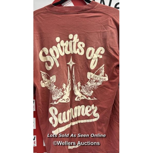 8210 - RRP: 110 - REPRESENT SPIRITS OF SUMMER T-SHIRT / NEW WITH TAGS / SEE IMAGES / MINOR DAMAGE TO THE RI... 