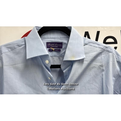 8211 - RRP: 120 - RALPH LAUREN PURPLE LABEL ASTON DRES SHIRT / SKY / UK 15.5 / NEW, WITHOUT TAGS / MARKED C... 