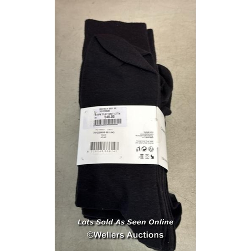 8216 - RRP: 45 - CALVIN KLEIN 6PK FLAT KNIT COTTON SOCKS / UK 9- 11 / NEW / SEE IMAGES / S33