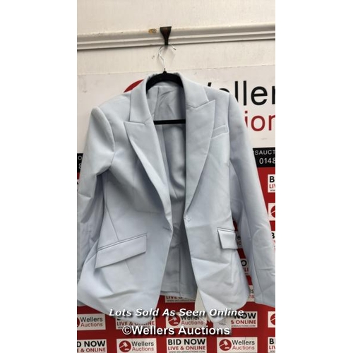 8217 - RRP: 375 - ROLAND MOURET TAILORED CREPE JACKET / 8 / BLUE / NEW WITH TAGS / SEE IMAGES / S33