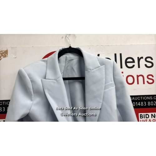 8217 - RRP: 375 - ROLAND MOURET TAILORED CREPE JACKET / 8 / BLUE / NEW WITH TAGS / SEE IMAGES / S33