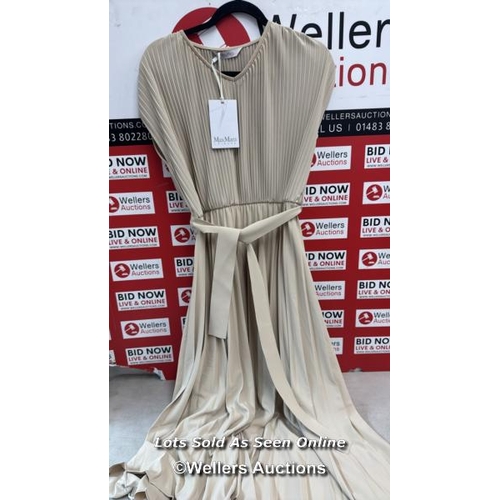 8224 - RRP: 290 - MAX MARA LEISURE KISS JERSEY DRESS / M /  BEIGE / NEW WITH TAGS / SEE IMAGES / S33