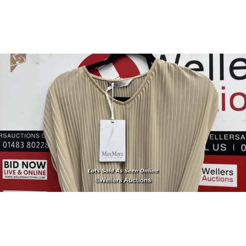 8224 - RRP: 290 - MAX MARA LEISURE KISS JERSEY DRESS / M /  BEIGE / NEW WITH TAGS / SEE IMAGES / S33