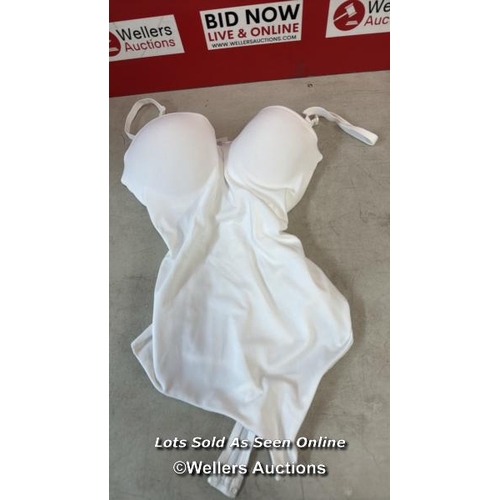 8226 - RRP: 160 - WOLFORD BODY XSC WHITE / NEW WITH TAGS / SEE IMAGES / S27